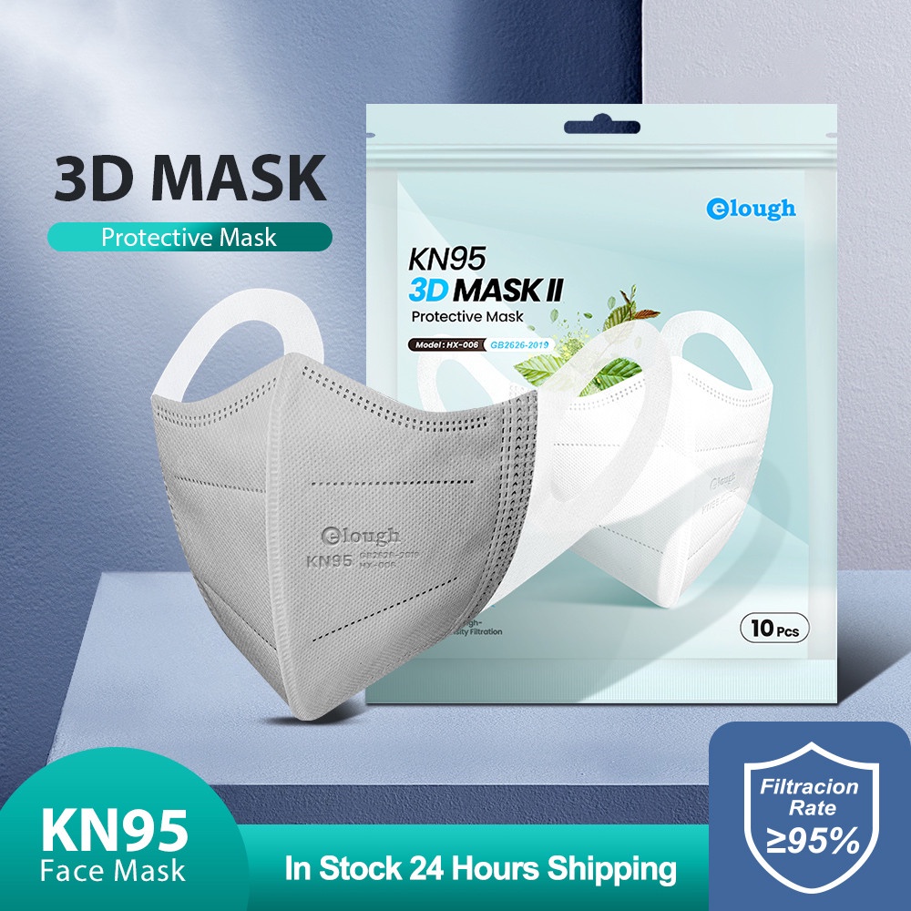 Elough Colorful Black White 3D KN95 Adults FPP2 CE Approved Face Mask for Adults Shopee Malaysia