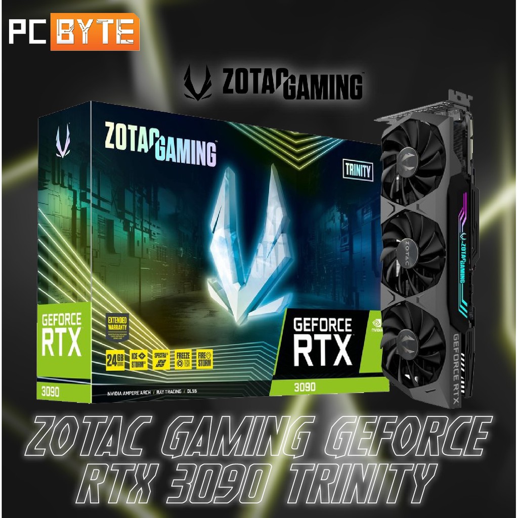 ZOTAC GAMING NVIDIA GeForce RTX 3090 TRINITY 24GB GDDR6X Graphic Card ...