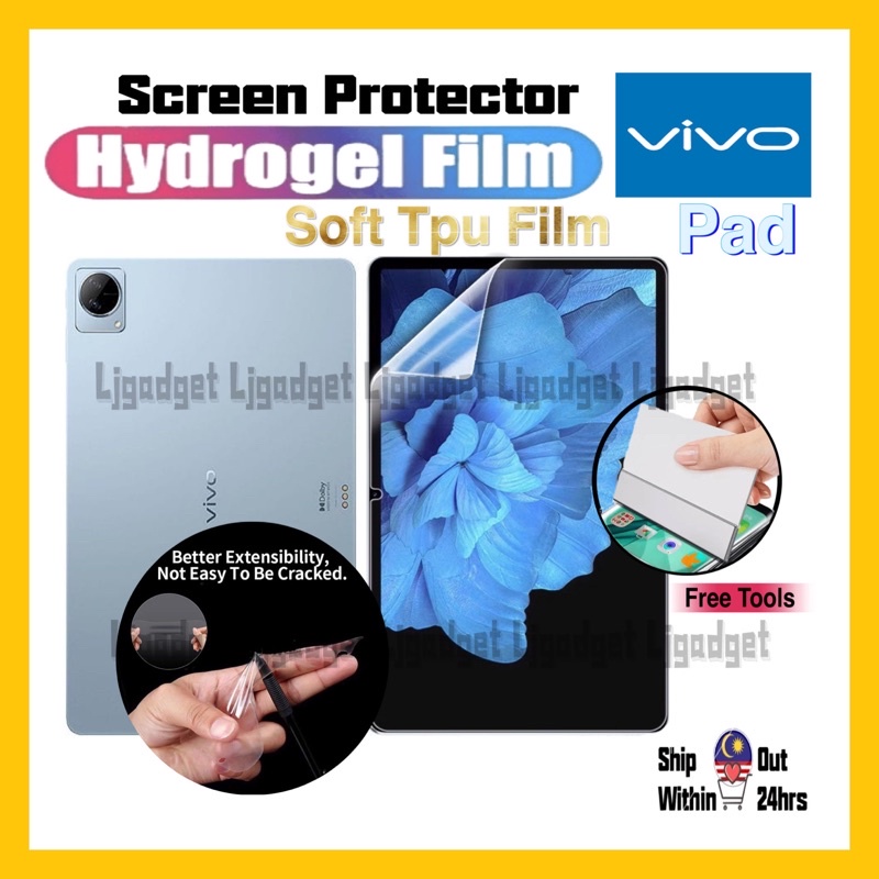VIVO PAD 11 2022 Hydrogel Front Screen Protecter & Back Film | Shopee ...
