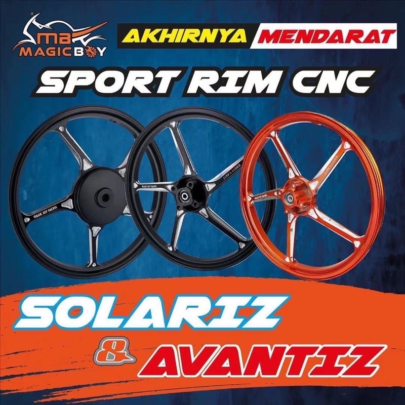 Magic boy sport rim Cnc 511 1.4/1.4*17 Ego solariz /Avantiz | Shopee ...