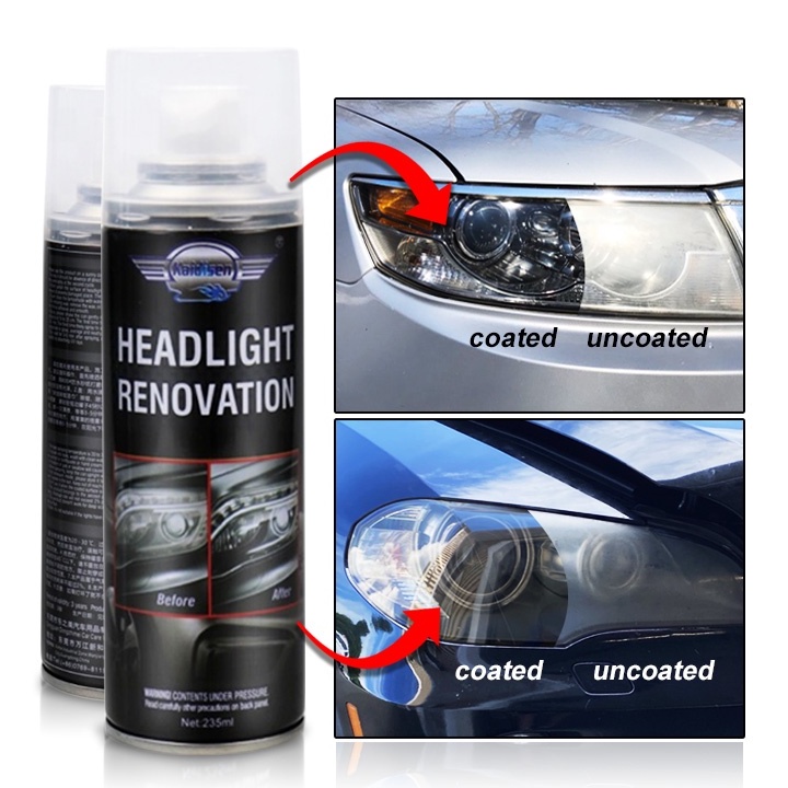 Car HeadLight restore Kit headlamp restoration spray coating kit anti ...