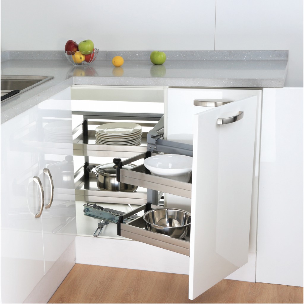 ReadyStock 900MM Kitchen Magic Corner Kitchen Storage Basket