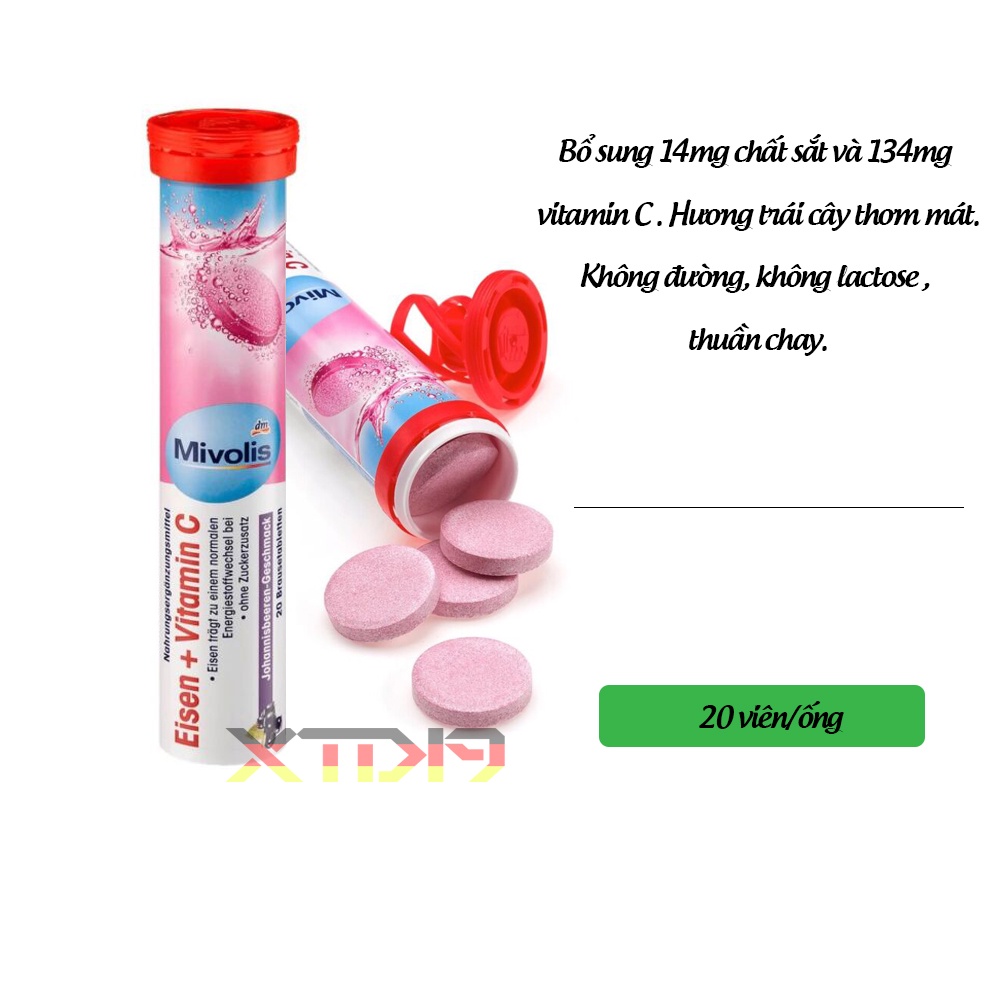 [Germany Product] Mivolis Iron Effervescent Tablets + Vitamin C 20 Tablets Shopee Malaysia