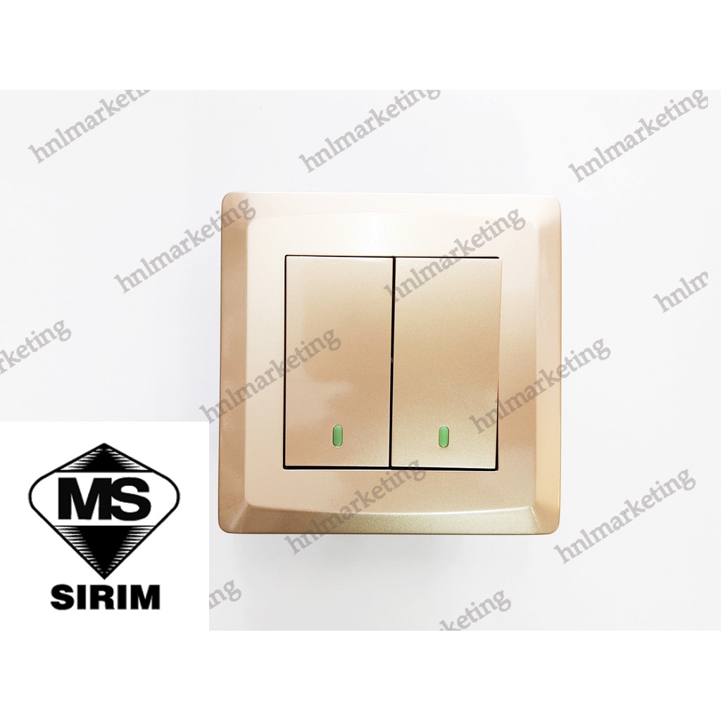 10PCS X ADD 2 GANG 1 WAY SWITCH ( SIRIM ) | Shopee Malaysia