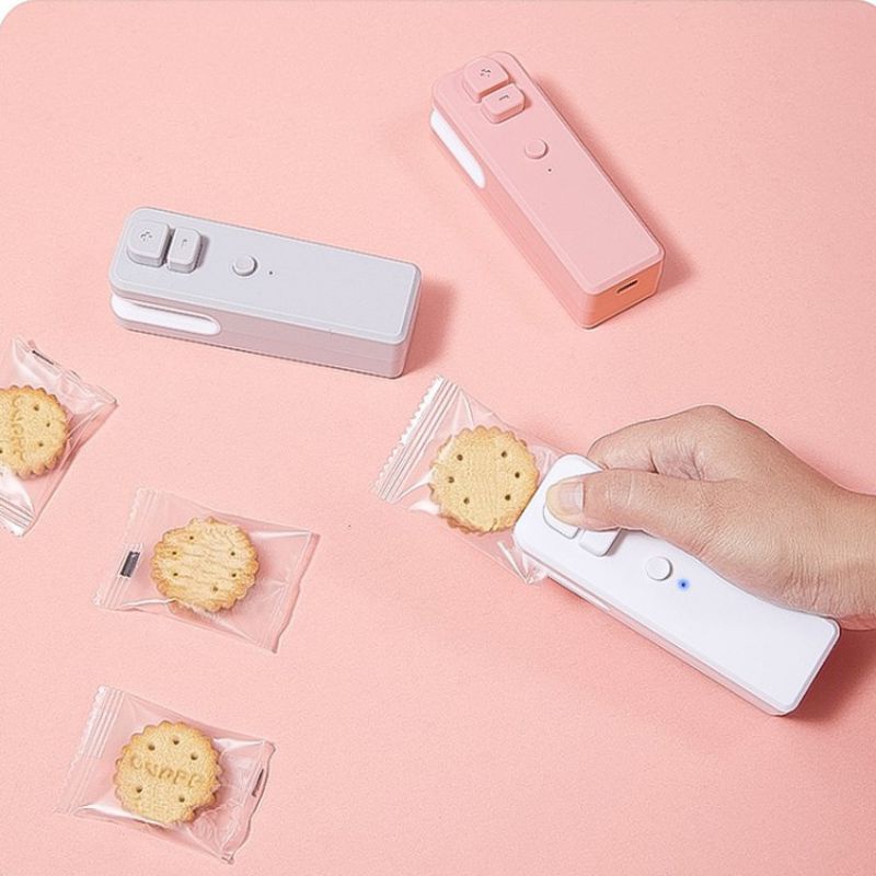 🍀 2 in 1 USB Portable Rechargeable Mini Sealer Device Impulse Plastic