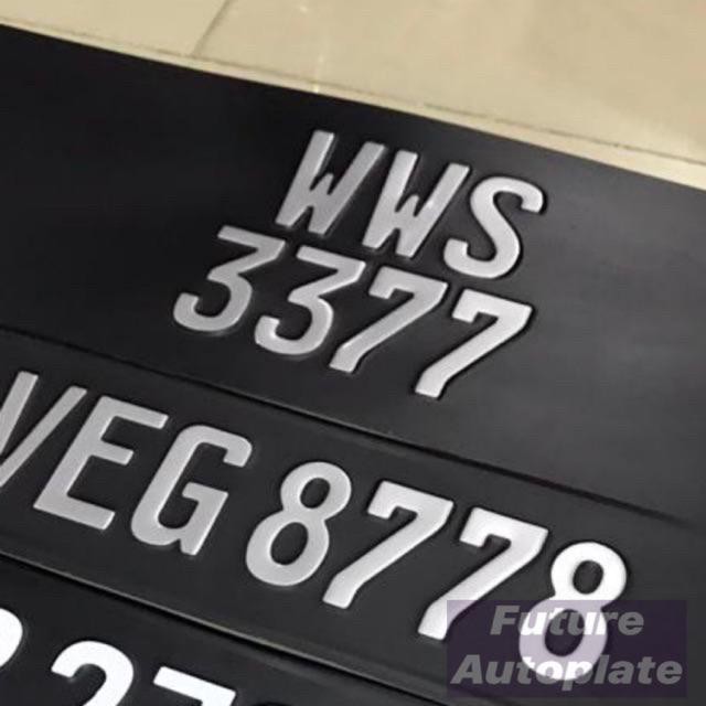 Euro steel car number plate Shopee Malaysia