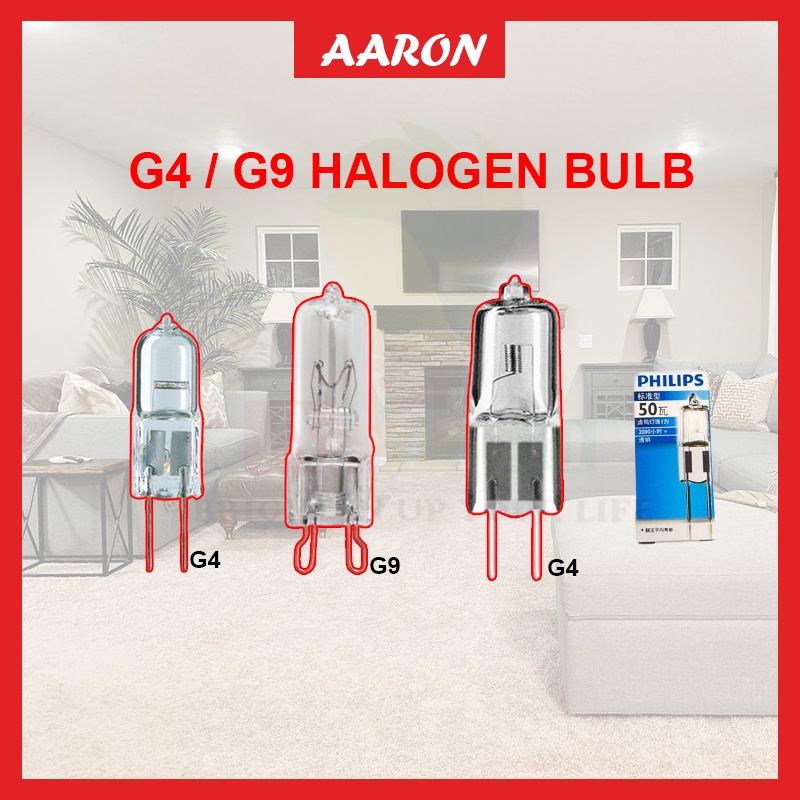G4 G9 Halogen Rocket Bulb 12V 220V 50W Oven Bulb aaronshop | Shopee ...