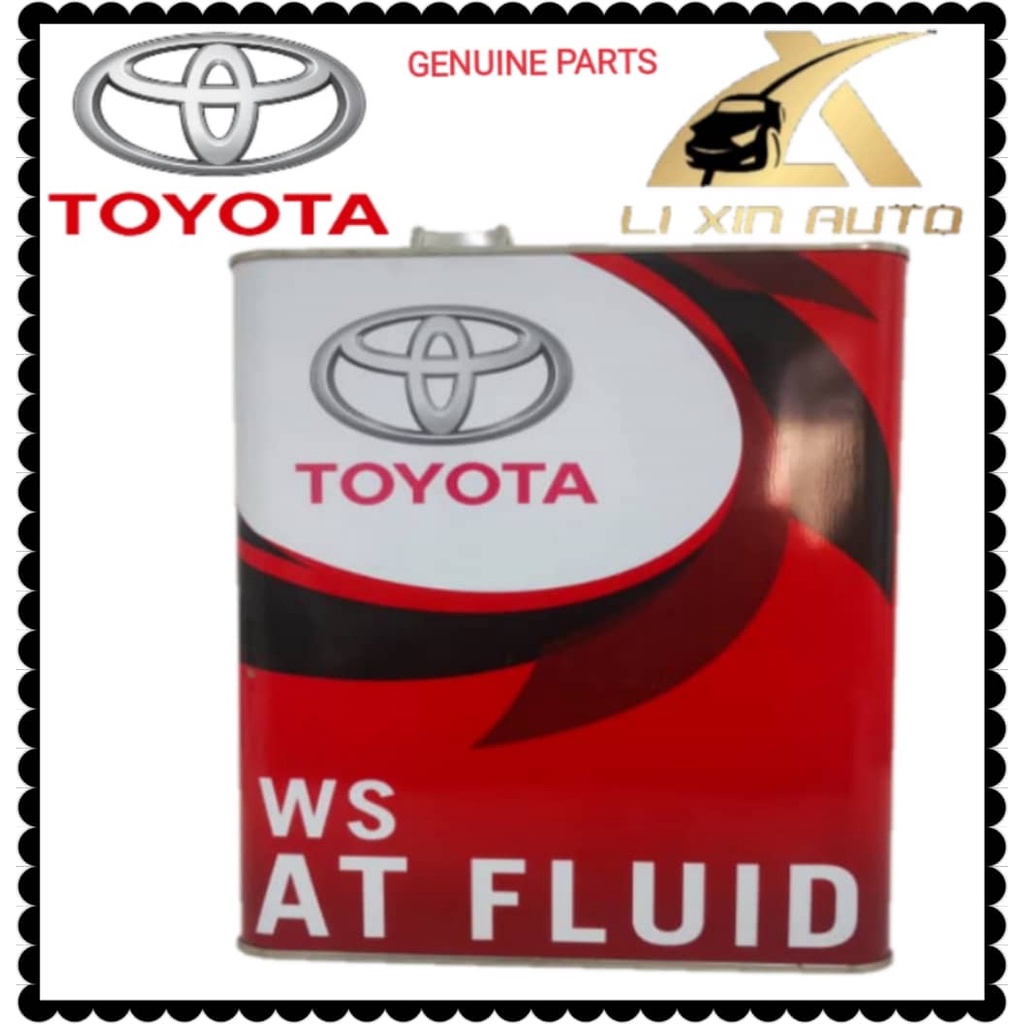 TOYOTA ORIGINAL ATF WS TRANSMISSION FLUID 4 LITER Shopee Malaysia