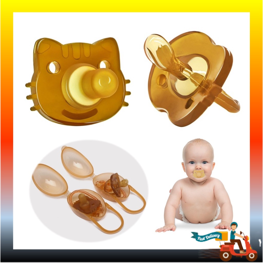 Puting Anti Jongang Orthodontics Newborn Baby Pacifier Soother Flat