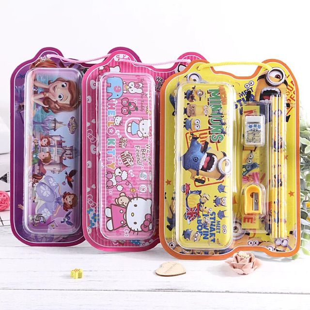 Stationery Set Birthday Party Gift Bag Sofia Minion Mickey Shopee