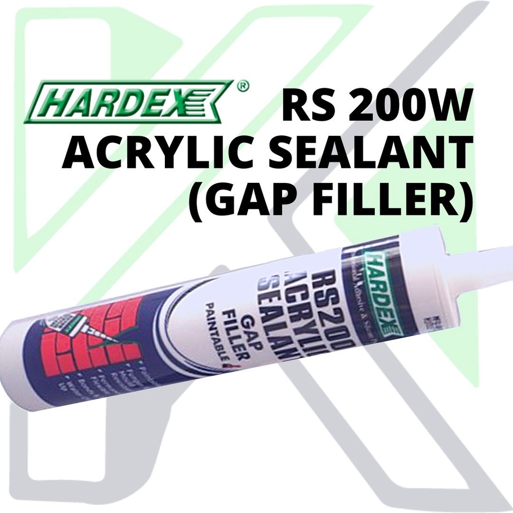 【HARDEX】Acrylic Sealant (Gap Filler) RS200W 🧪 WHITE [Getah Akrilik 密封胶