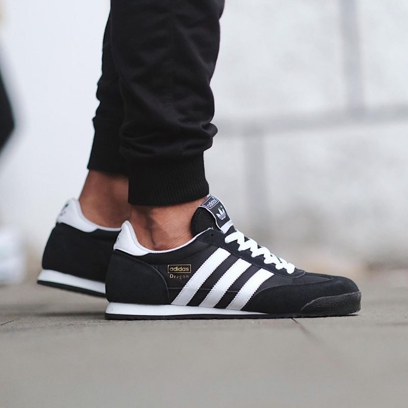 Adidas dragon black white shoes Shopee Malaysia