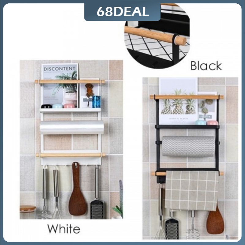 【Johor Stock】Kitchen Refrigerator Side Hanging Magnet Stand Rack ...