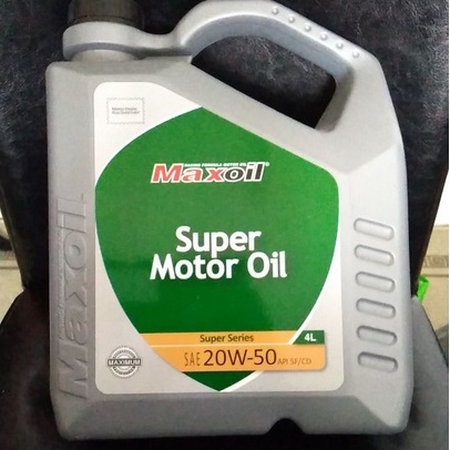 MAXOIL 20W-50 /15W-40 SUPER MOTOR OIL 4 LITER | Shopee Malaysia