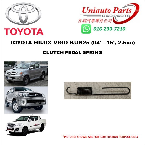 TOYOTA HILUX VIGO KUN25 (04' - 15', 2.5cc) CLUTCH PEDAL SPRING | Shopee ...