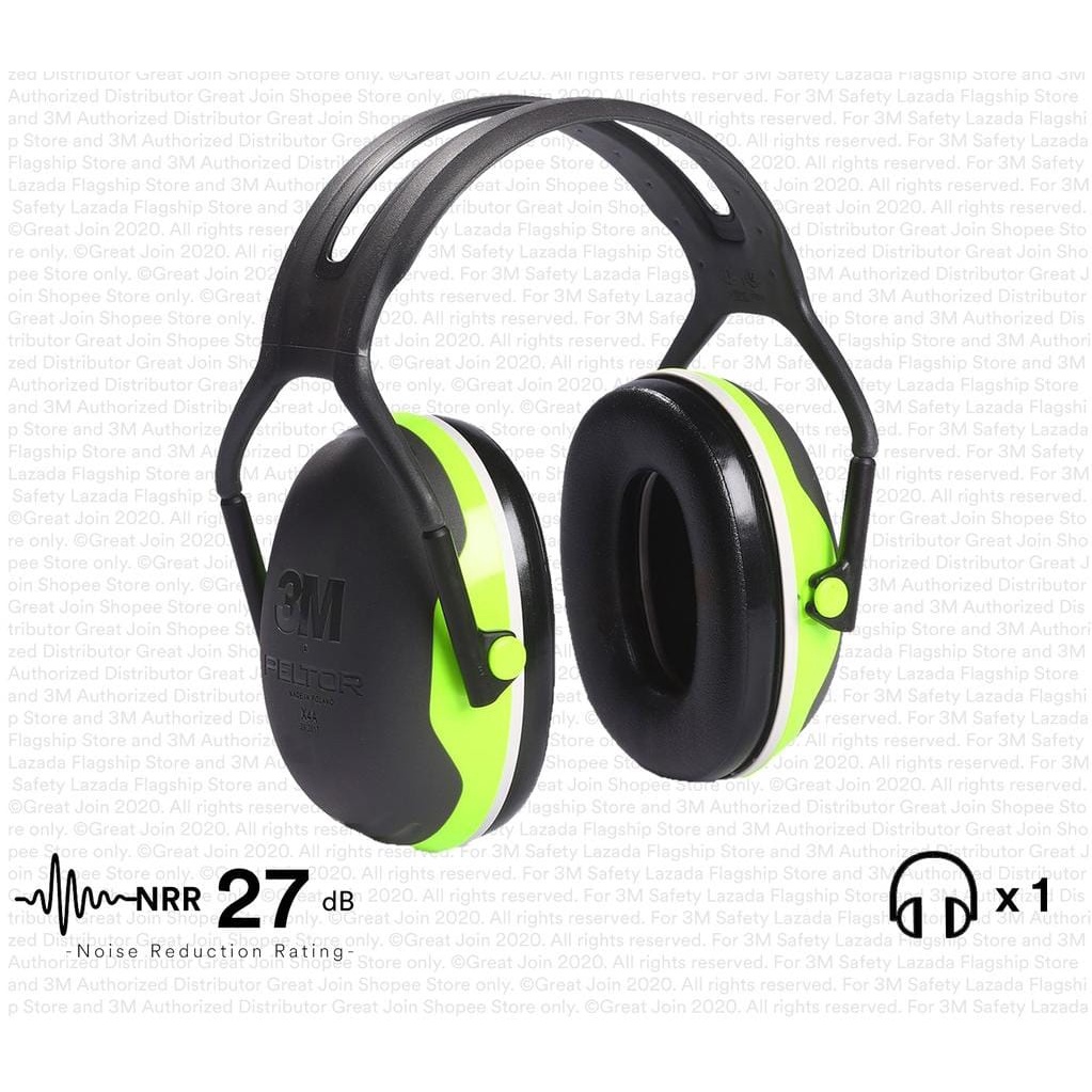 3M X4A Peltor X4 Series OverTheHead Safety Earmuffs/ Noise Reduction