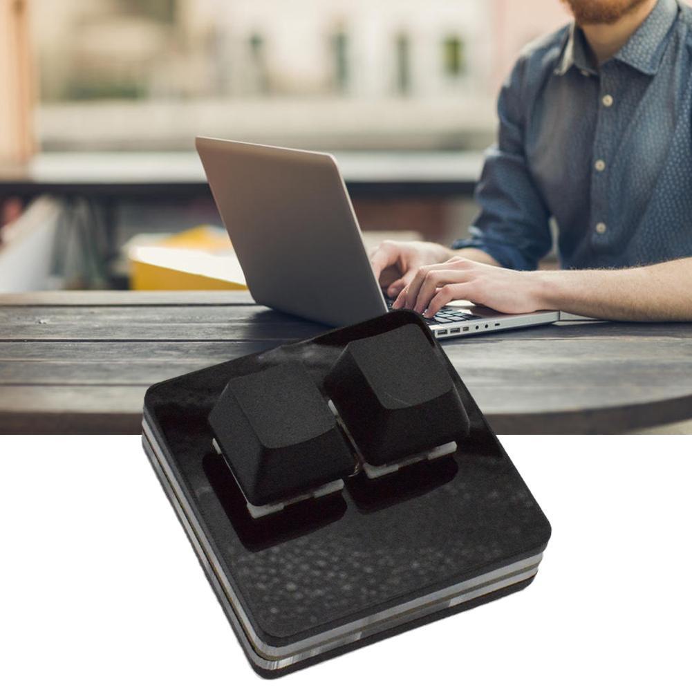 Black 2-key Keypad Mini Keyboard Copy Paste Custom Shortcuts X2Q9 ...