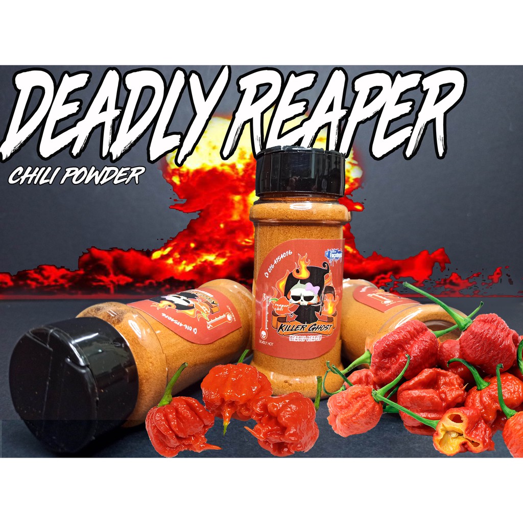 DEADLY REAPER CHILI POWDER (CAROLINA REAPER CHILI POWDER) Shopee Malaysia