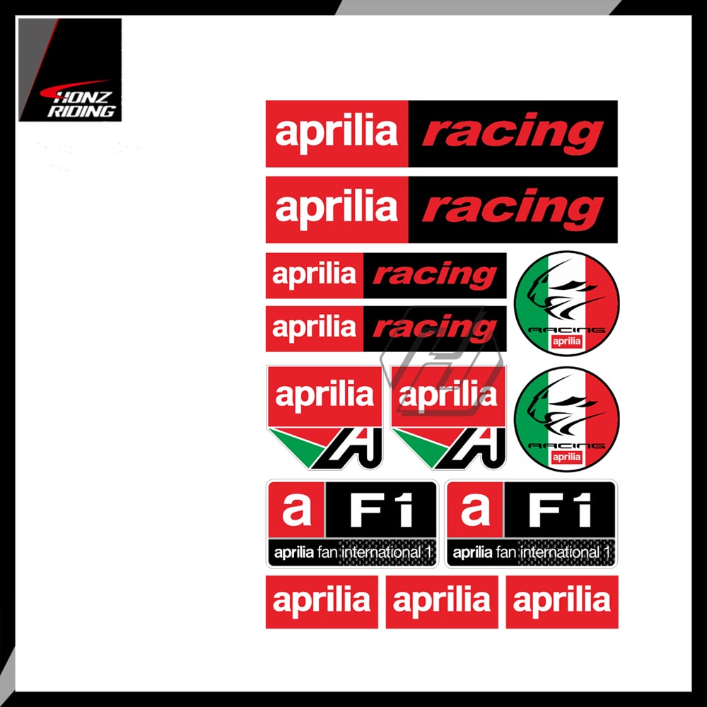 For Aprilia Racing RSV RS Tuono SR50 Motorcycle Decals Set Fairing ...