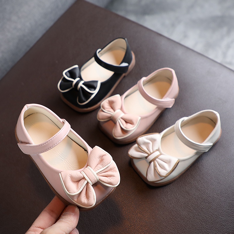 Soft leather baby girl 2024 shoes