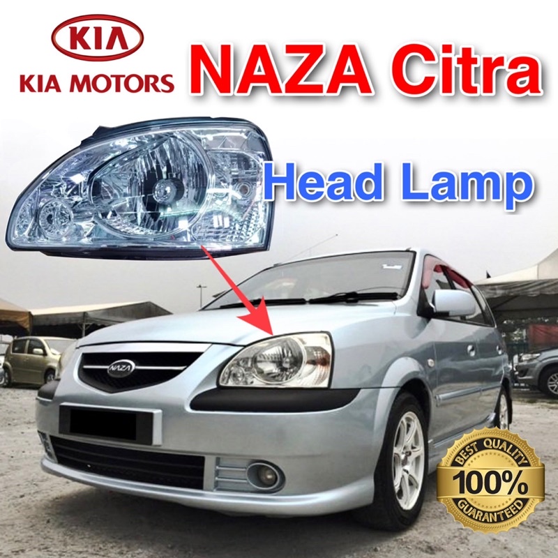 Kia NAZA Citra Carens 2004 Head Lamp New In Box 100 Original Lampu