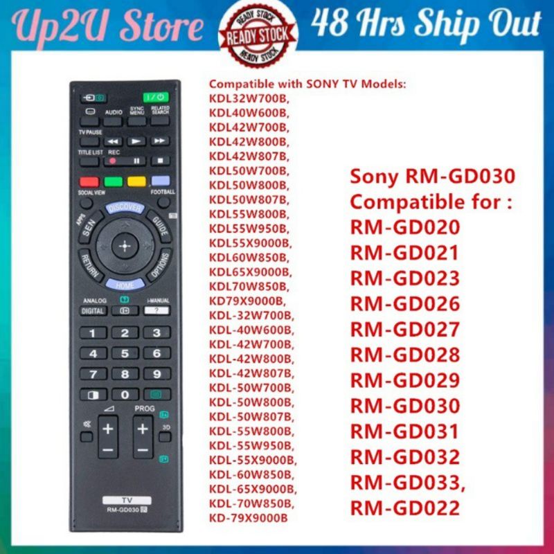 New RM-GD022 For Sony LCD LED TV Remote Control RM-GD023, 51% OFF