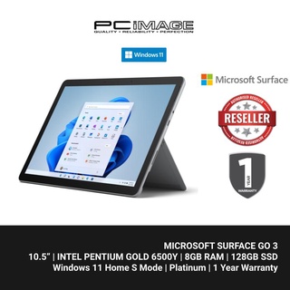 Microsoft Surface Go 3 Platinum 64GB Intel Pentium Gold 3.40 GHz 4GB Memory  (RAM