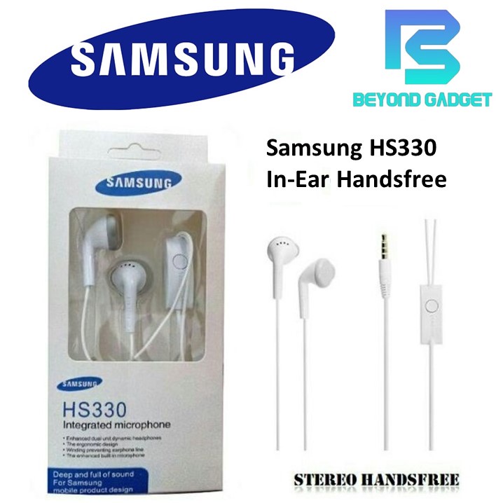 Samsung HS330 3.5mm Wired Earphone Headphone Handsfree In ear Stereo Sound with Mic Warranty 100 Original