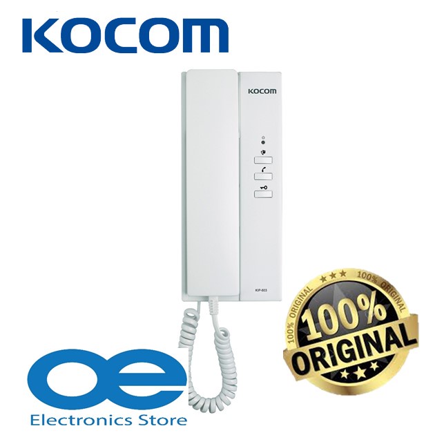 KOCOM KIP-603 Analog 6 Wired Interphone Handset, Call & Conversation ...