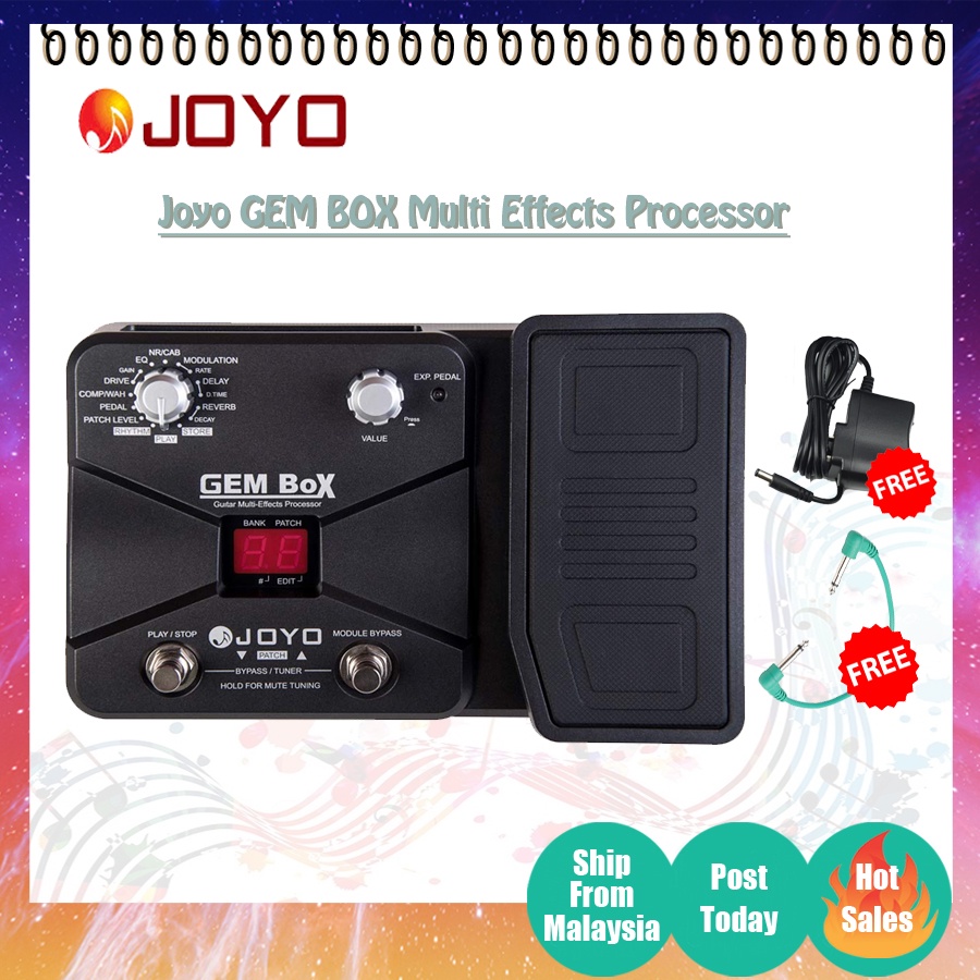 Joyo Gem Box Multi Effects Processor Guitar Effect Pedals 60 Effect