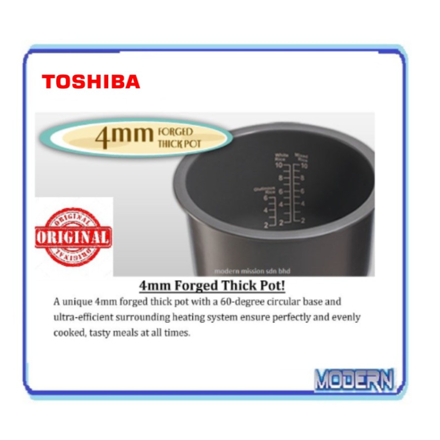 TOSHIBA RICE COOKER INNER PAN RC18NMF / RC10NMF (3.8MM) ORIGINL