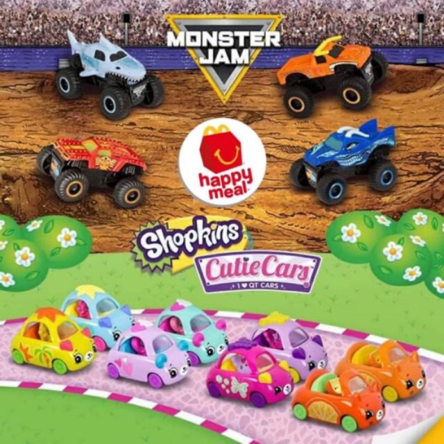 McDonald s Happy Meal Monster Jam Shopkins Cutie Cars Shopee Malaysia