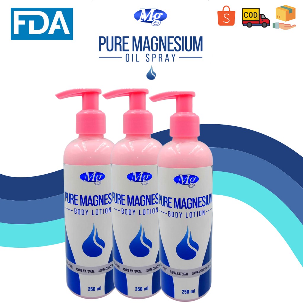 Pure Magnesium Body Lotion 250ml Eliminates Eczema Psoriasis Outbreaks