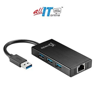 J5Create Gigabit Ethernet USB 3.0 + 3-Port HUB JUH470