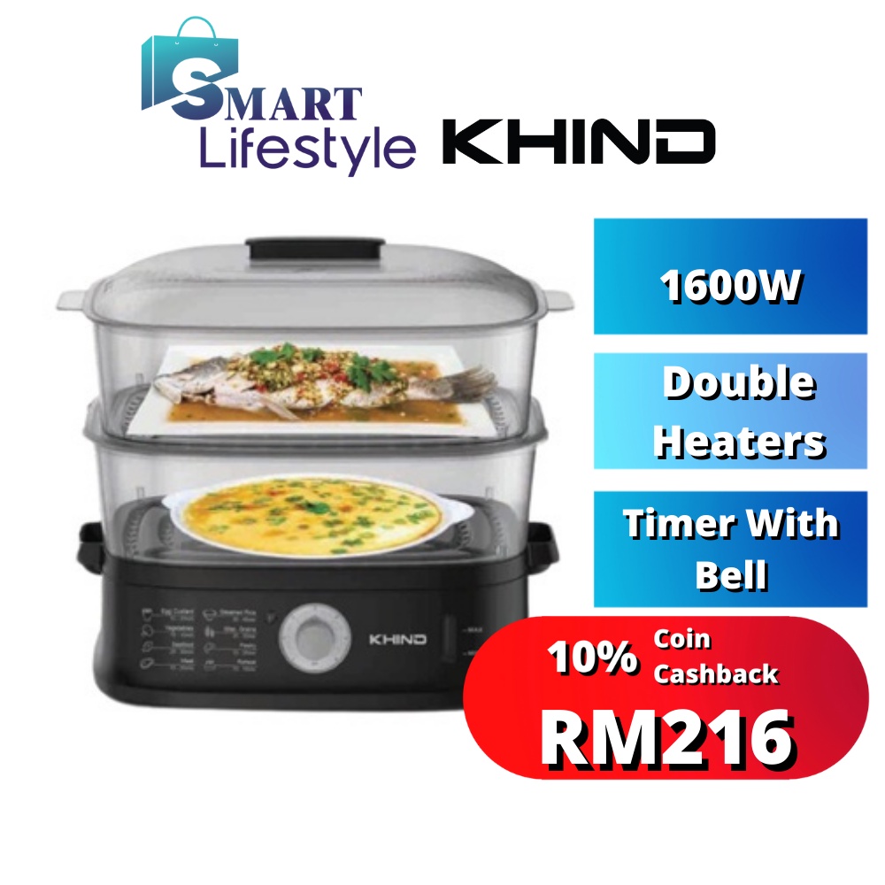 KHIND FOOD STEAMER 1800W SE3900 Shopee Malaysia