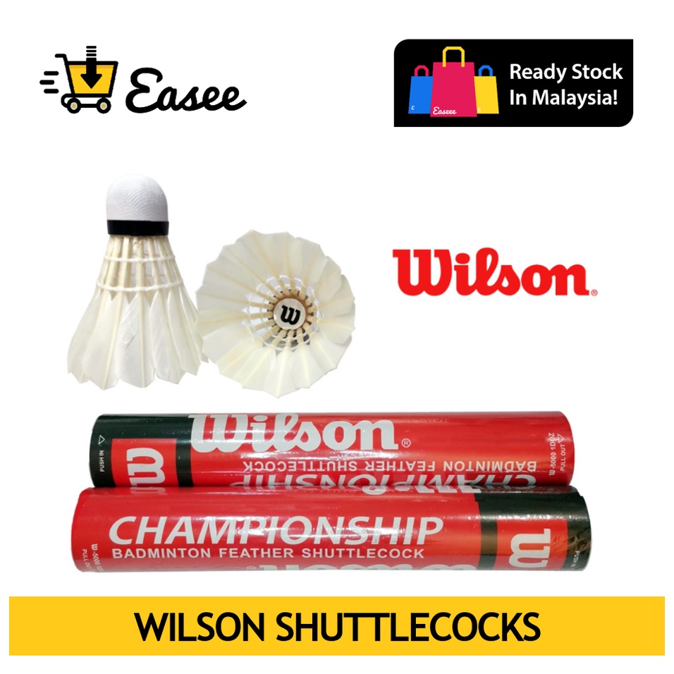 🔥🆂🅰🅻🅴🔥 WILSON CHAMPIONSHIP SHUTTLECOCKS | Shopee Malaysia