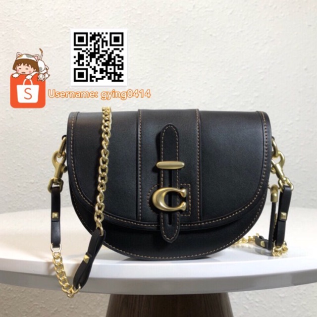 Coach saddle cheap 20 black