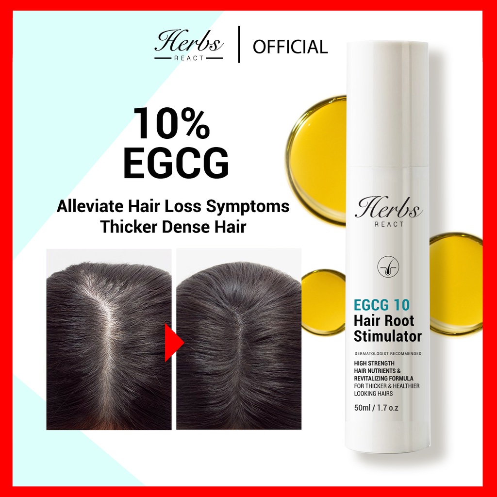 EGCG 10 + Biotin Hair Growth & Thickening Stimulator Ginseng, Hair Loss 50ml Shopee Malaysia