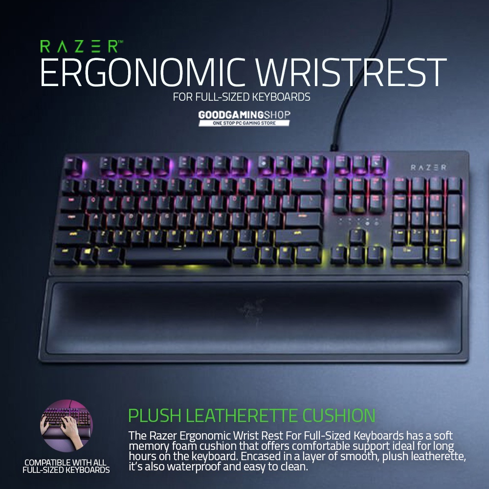 Razer Wrist Rest Full Mini Pro Ergonomic Cooling Gel Memory Foam Pad ...