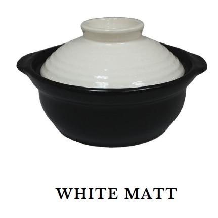 SOA IH Sand Casserole White Japanese Ceramic Pots Claypot Nabe ...