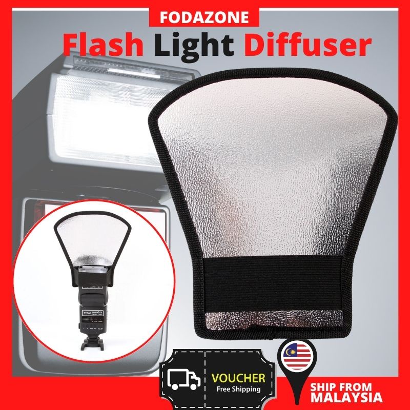 🔥READY STOCK🔥Fodazone Flash diffuser softbox silver and white reflector