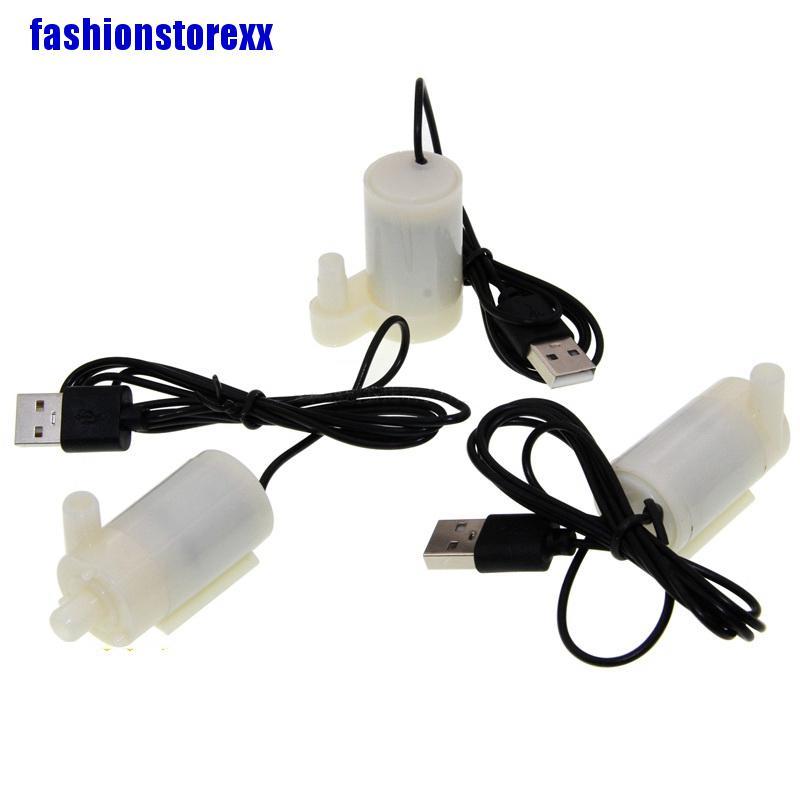 USB Micro Submersible Mini Water Pump for Fish Tanks Aquarium Fountain ...