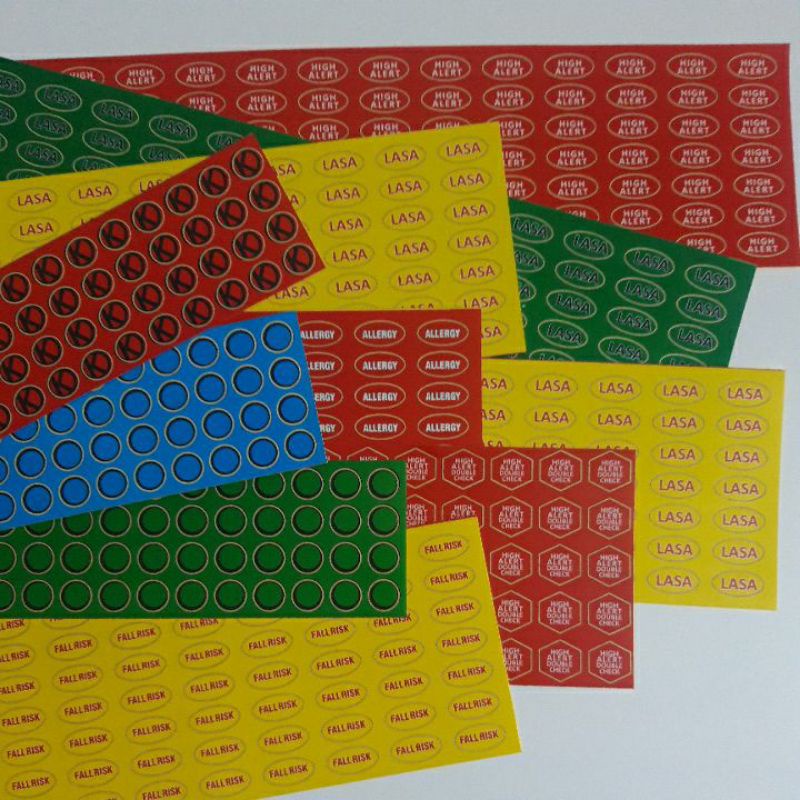 Lasa Label Stickers, High Alert, Expired Drug Labels, Hard Medication ...