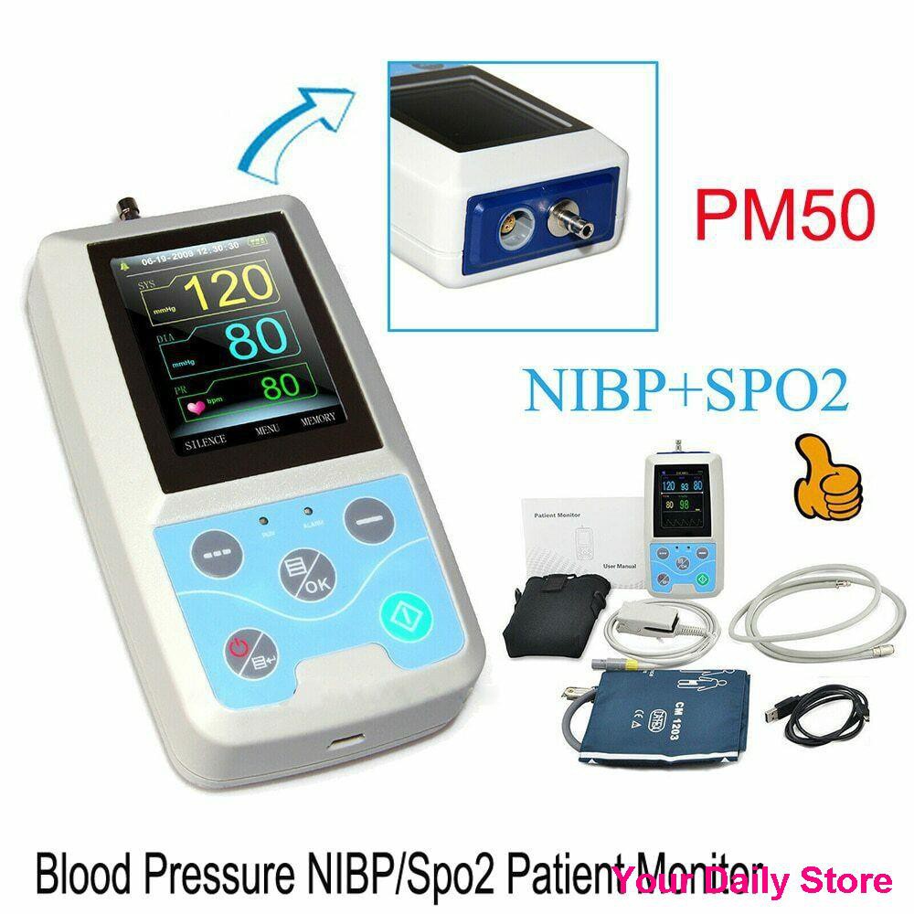 🔥Ready Stock🔥CONTEC PM50 2.4" LCD Portable Blood Pressure Patient ...