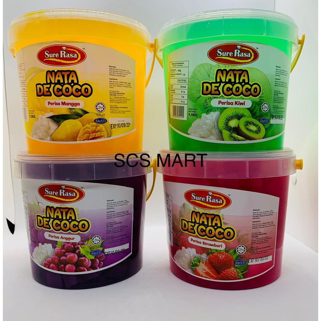 Sure Rasa Nata De Coco 1.5kg (5 Flavours) | Shopee Malaysia