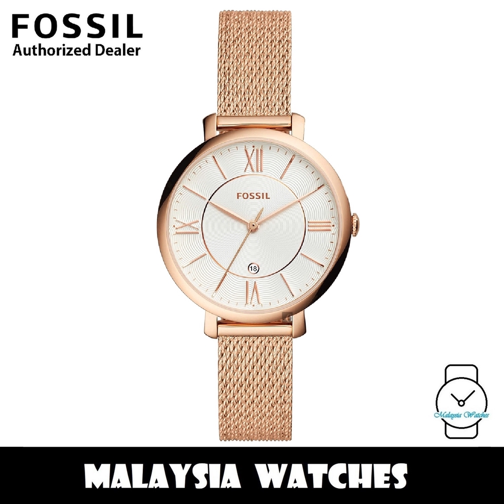 OFFICIAL WARRANTY Fossil Women ES4352 Jacqueline Three Hand