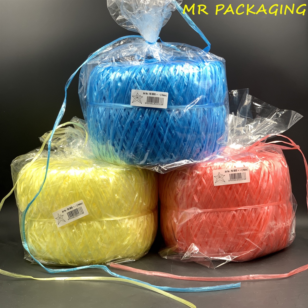 Premium Plastic Rafia String [ 800gm ] - Rope / Tali Rafia Plastik / Thin