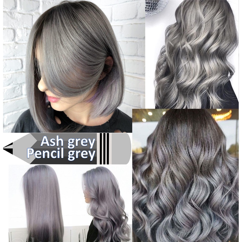 🔥ReadyStock🔥Saloon Professional Hair Color Dye Cream 90ml / ash grey ...
