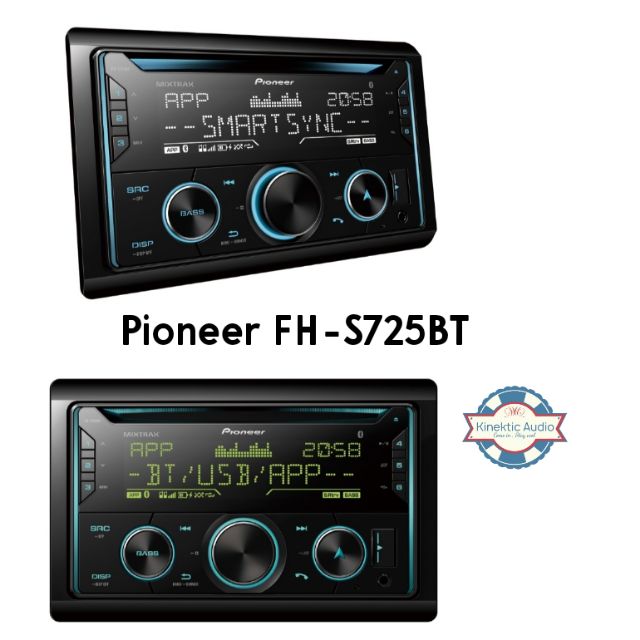 Pioneer FH-S725BT - Car Stereo with Dual Bluetooth, Spotify, USB/AUX ...