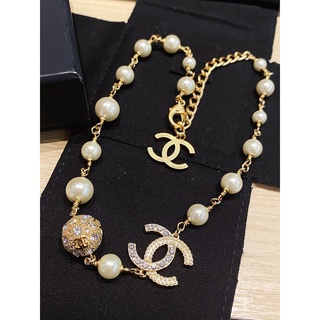 Chanel 3 Gold CC Pearl Faux Fresh Water Pearl Long Necklace - LAR